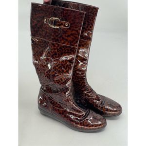 Cole Haan NikeAir Collaboration Boot Melanie Women‎ 8 Cheetah Animal Print Brown